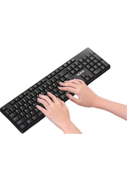 VON15 Kablolu Klavye ve Fare Vonn Fanning Oyun Iş Ofis Ev USB Klavye ve Fare Seti (Yurt Dışından)