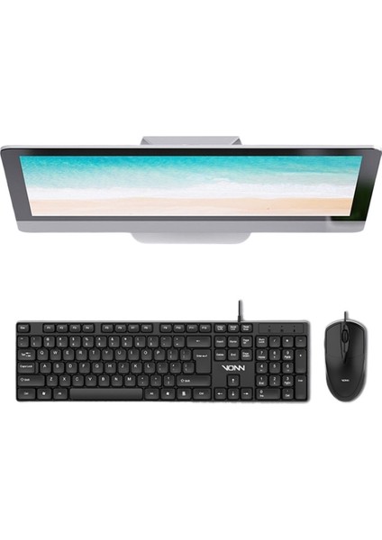 VON15 Kablolu Klavye ve Fare Vonn Fanning Oyun Iş Ofis Ev USB Klavye ve Fare Seti (Yurt Dışından)