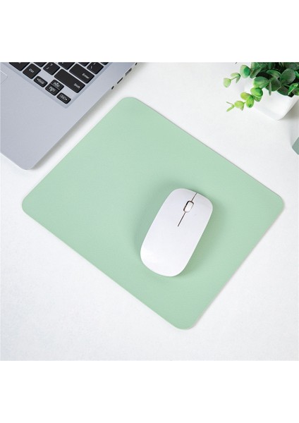 Yeni Kare Deri Mouse Pad Küçük Pad Düz Renk Masa Pedi Dizüstü Bilgisayar Tablet Deri Pad Oyun Pedi (Yurt Dışından)