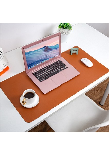 2025 Deri Mouse Pad Bilgisayar Süper Büyük Kir Tutmaz Yemek Masası Yan Masa Tezgah Yüzeyi Pedi Iki Renkli Çalışma Masası Pedi (Yurt Dışından)
