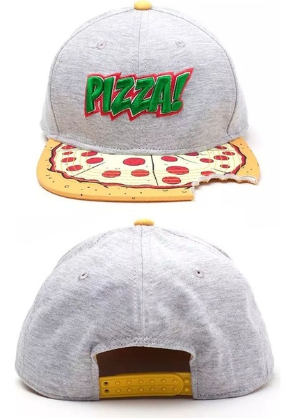 Karikatür Çentikli Köşe Isırığı Moda Beyzbol Şapkası Rahat Spor Düz Siperlikli Şapka (Yurt Dışından)