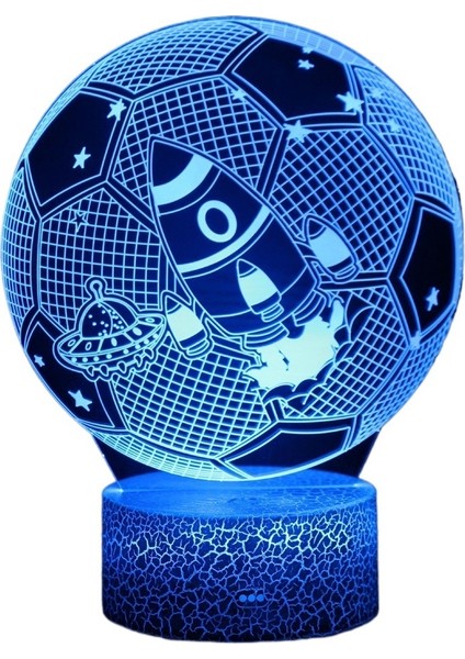 Futbol Şekili Gece Işıkları Akıllı Dokunmatik Işık Kaldırma Erkek Arkadaş Hatıraları (Yurt Dışından)