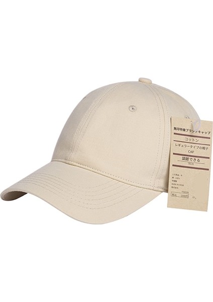 Erkek Siyah Beyzbol Şapkası Japon Tarzı Erkek Şapkası Büyük Baş Çevresi (Yurt Dışından)