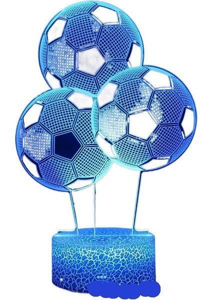 Futbol Serisi 3D Masa Lambası LED Yaratıcı Hediye Gece Lambası (Yurt Dışından)