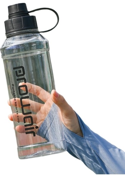 1000ML Büyük Kapasiteli Plastik Bardak Mühürlü Sızdırmaz Doğrudan Içme Spor Su Şişesi Açık Hava Yüksek Sıcaklığa Dayanıklı Dağcılık Su Şişesi (Yurt Dışından)