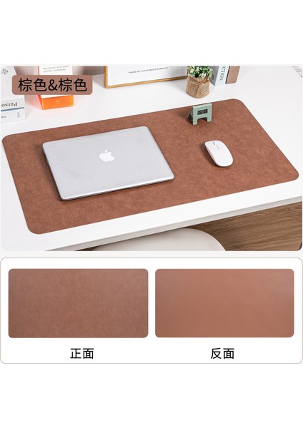Retro Dana Derisi Masa Örtüsü Çift Taraflı Kir Tutmaz Ekstra Büyük Mouse Pad Ofis Bilgisayar Pedi Yazı Deri Altlığı Masa Örtüsü (Yurt Dışından)
