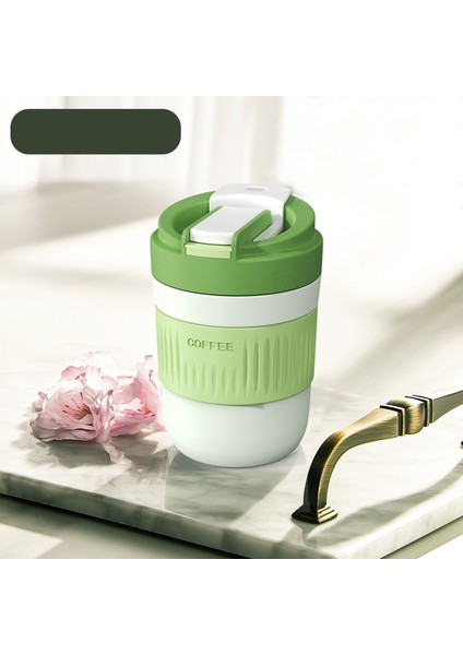 Pipetli Çift Içme Bardağı Kahve Bardağı Taşınabilir Su Bardağı Cam Bardak Yüksek Değerli Süt Bardağı (Yurt Dışından)