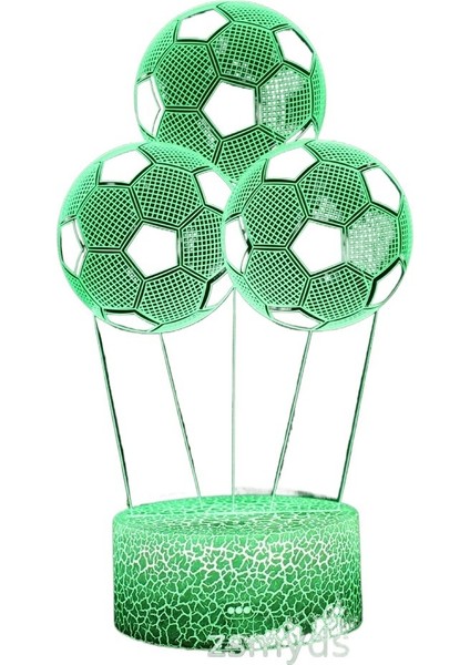 Futbol Serisi 3D Masa Lambası LED Yaratıcı Hediye Gece Lambası (Yurt Dışından)