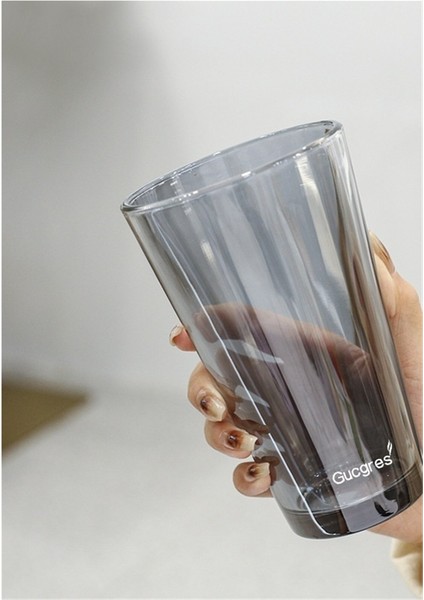 2025 Northern Lights Cam Bardak Pipet Ev Öğrenci Pipet Bardak Taşınabilir Internet Ünlü Niş Yüksek Değerli Içme Bardak (Yurt Dışından)