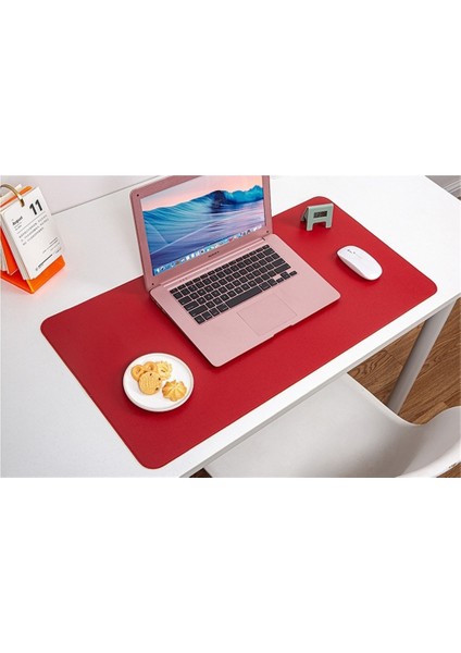 Deri Mouse Pad Bilgisayar Ekstra Büyük Kir Tutmaz Yemek Masası Yan Masa Tezgah Yüzeyi Pedi Iki Renkli Çalışma Masası Pedi (Yurt Dışından)