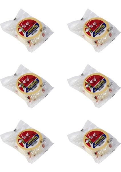 Çift Taraflı Bant, 6 Adet, 48 mm x 25 M, Şeffaf, Iz Bırakmaz fiyatları