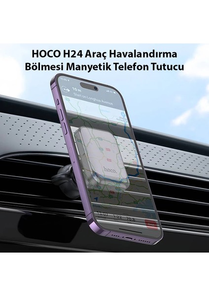 Hoco H24 Araç Havalandırma Bölmesi Manyetik Telefon TUTUCU-(5775) - MRK7271-2464 fiyatları