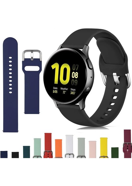 22MM Gear S3 Watch 4 -Gt2 GT2E 46MM Kayış Kordon SILIKON-(5775) - MRK2791-6828 indirimleri
