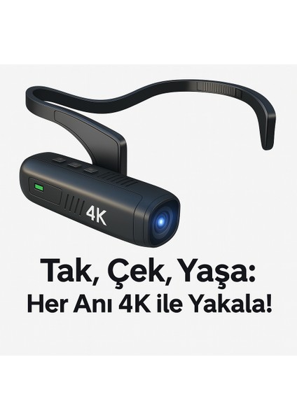 4K Hd Boyun Montajlı Aksiyon Kamera – Vlog & Macera Çekimleri Için