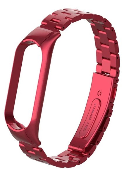 Xiaomi Mi Band 5 Stainless Steel 3 Bakla Çelik Kayış KORDON-(5775) - MRK8658-1616