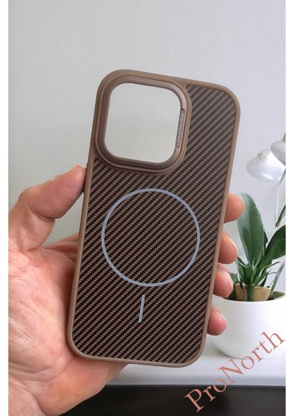 IPhone 16 Pro Max Uyumlu Kılıf Magsafe Şarj Özellikli Karbon Fiber Premium Kapak indirimleri