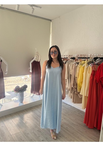 Ince Askılı Bebek Mavisi Elbise fiyatları