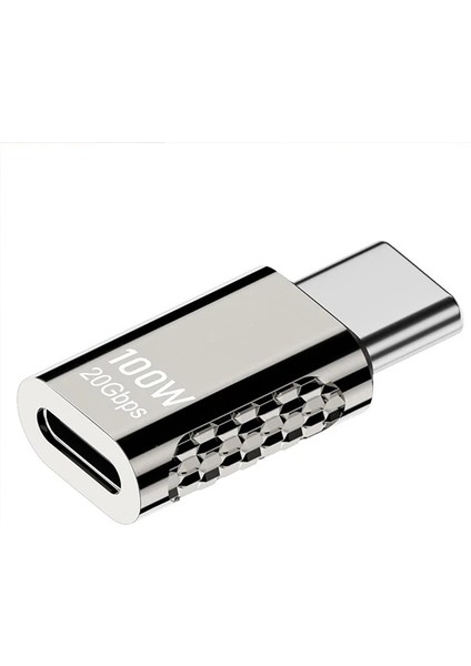 Ally 100W 20GBPS Düz Model Type-C Uzatma Adaptörü Type-C ÇEVIRICI-(5775) - MRK5514-3118