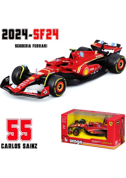 Bburago 1:43 2024 RB20 SF24 W14 W13 SF23 MCL60 RB19 RB18 W12 F1 Yarış Formülü Araba Statik Simülasyon Döküm Alaşım Model Araba (Yurt Dışından)
