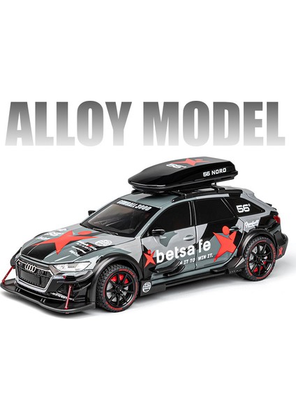 1/24 Audi Rs6 Avant Station Wagon Alaşım Araba Yarışı Modeli Döküm Metal Parça Spor Araba Araçlar Modeli Ses Işığı Çocuk Oyuncak Hediye (Yurt Dışından)