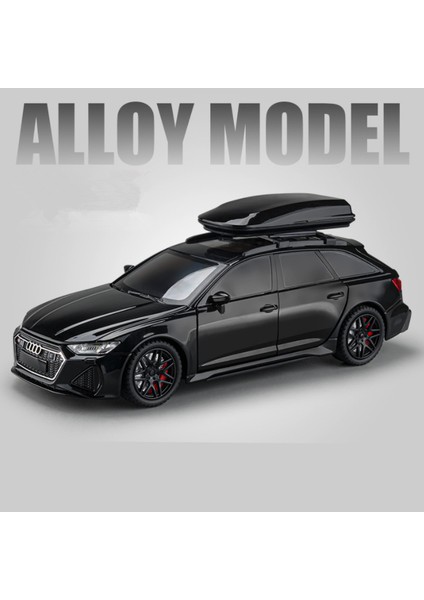 1/24 Audi Rs6 Alaşım Avant Station Wagon Araba Modeli Dietoy Metal Oyuncak Parça Spor Araba Modeli Simülasyon Ses ve Işık Çocuklar Hediye (Yurt Dışından)