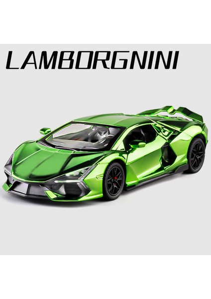 1:24 Lamborghini Revuelto Supercar Alaşım Araba Pres Döküm ve Oyuncak Araçlar Metal Oyuncak Araba Modeli Ses ve Işık Koleksiyonu Çocuk Oyuncak (Yurt Dışından)