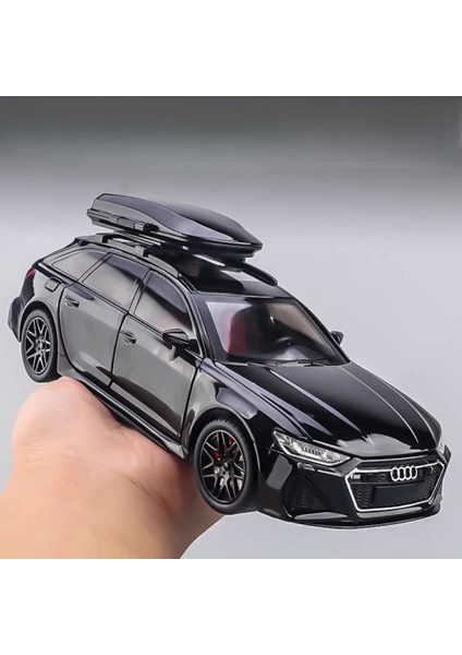 1:24 Ölçekli Audi Rs6 Model Araba Oyuncaklar Alaşım Döküm 6 Kapı Açık Ses Işığı Geri Çekin Süs Araçlar Festivali Çocuk Hediyeler (Yurt Dışından) fiyatları