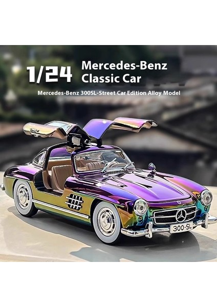Klasik 1:24 Mercedes-Benz 300SL Elektroliz Versiyonu Alaşım Araba Döküm Metal Modeli Toplamak Hobi Modeli Süsler Erkekler Için Hediye (Yurt Dışından) fırsatları