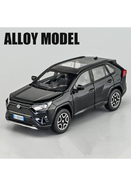 1:32 Toyota Rav4 Suv Alaşım Araba Modeli Diecast Metal Araçlar Araba Modeli Yüksek Simülasyon Ses Işık Koleksiyonu Çocuk Oyuncak Hediye (Yurt Dışından)