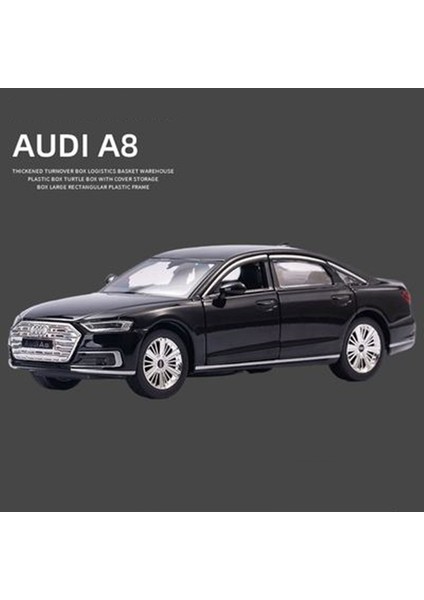 1:32 A8 Alaşım Araba Modeli Diecast Metal Oyuncak Araçlar Araba Modeli Yüksek Simülasyon Ses ve Işık Koleksiyonu Çocuk Oyuncak Hediyeler (Yurt Dışından)