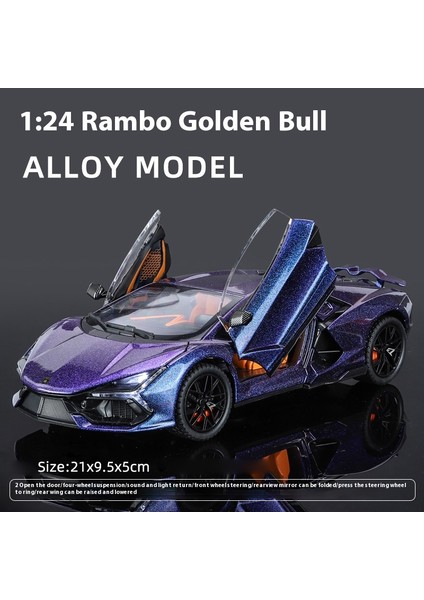 1:24 Lamborghini Revuelto Alaşım Pres Döküm Model Araba Ses ve Işık Çocuk Oyuncakları Koleksiyon Hobiler Hediyeler ile Erkek Çocuklar Mevcut (Yurt Dışından)