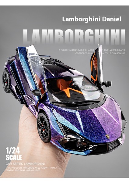 1:24 Lamborghini Revuelto Alaşım Pres Döküm Model Araba Ses ve Işık Çocuk Oyuncakları Koleksiyon Hobiler Hediyeler ile Erkek Çocuklar Mevcut (Yurt Dışından) fiyatları