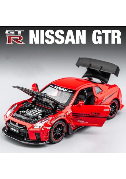 1:32 Nissan Gtr R35 Supercar Alaşım Araba Oyuncak Araba Metal Koleksiyon Model Araba Ses ve Işık Oyuncaklar Çocuklar Için (Yurt Dışından)