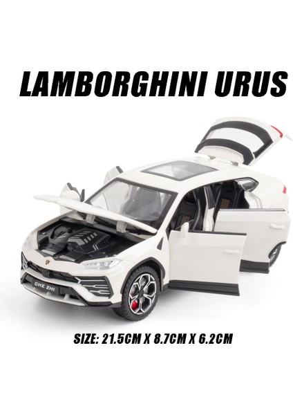 1:24 Lamborghini Urus Alaşım Model Araba Suv Araç Döküm Oyuncak Metal Koleksiyonu Simülasyon Ses ve Işık Oyuncak Araba Çocuklar Için (Yurt Dışından)