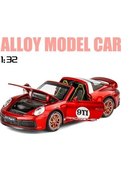 1:32 Porsche 911 Targa 4 S Cabrio Spor Alaşım Araba Modeli Döküm Ses Süper Yarış Kaldırma Kuyruk Sıcak Araba Çocuk Hediyeler Için (Yurt Dışından)