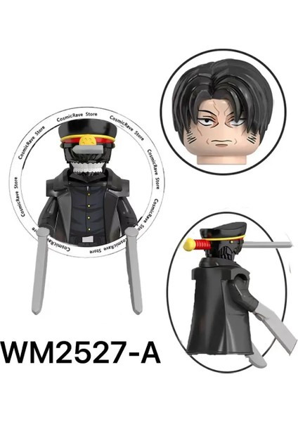 Testere Adam Denji ve Pochita Yapı Taşları Model Seti - Katana ile Mafsallı Anime Figürü Stem Koleksiyonluk WM6159/KT1067 (Yurt Dışından)
