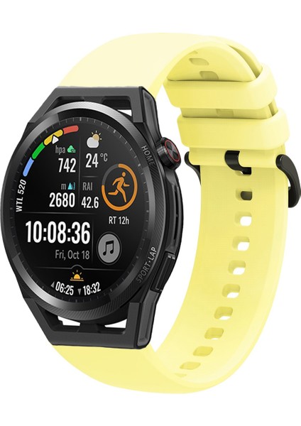 Huawei Watch Gt Runner Uyumlu Kordon Yumuşak Dokulu Soft Renk Tokalı Silikon Kayış