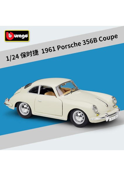 Bburago 1:24 Porsche 356B Coupe 1961 Alaşım Araba Modeli Diecasts & Oyuncak Araçlar Araba Oyuncak Çocuk Doğum Günü Hediyeleri Toplamak (Yurt Dışından)