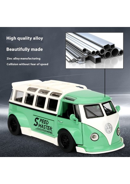 1:32 Volkswagen Otobüs T1 Modifiye Alaşım Döküm Ölçekli Metal Vw Koleksiyonu Araba Modelleri Araç Çocuk Oyuncak Araba Tatil Hediyeler Kutusu Mevcut (Yurt Dışından) modelleri