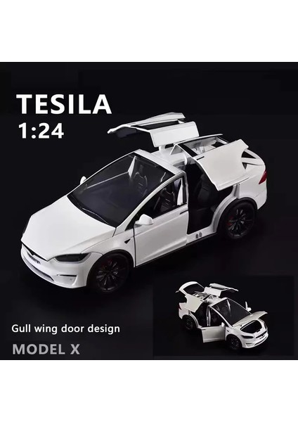 Yeni 1:24 Simülasyon Tesla x Alaşım Araba Modeli Ses ve Işık Geri Çekin Oyuncak Araba Metal Elektrikli Araba Çocuk Koleksiyonu Dekorasyon Hediye (Yurt Dışından) fiyatları