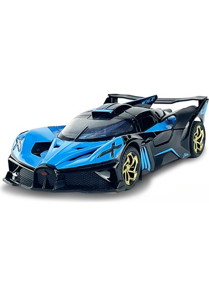1:32 Bugatti Bolide Alaşım Oyuncak Araba Metal Döküm Model Spor Araç Işık ve Geri Çekin Fonksiyonu ile Araba Oyuncak Çocuk Hediyeler Için (Yurt Dışından)