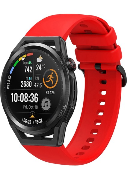 Huawei Watch Gt Runner Uyumlu Kordon Yumuşak Dokulu Soft Renk Tokalı Silikon Kayış