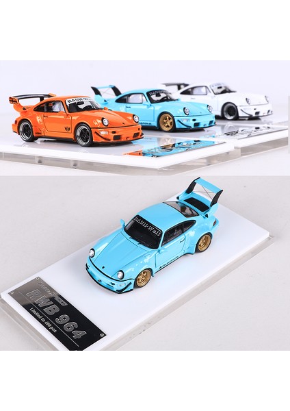 Hızlı Hız 1:64 RWB964 Ölçekli Alaşım Döküm Simülasyon Araba Modeli 993 Rwb Koleksiyonu Dekorasyon Ekran Hediye (Yurt Dışından) modelleri
