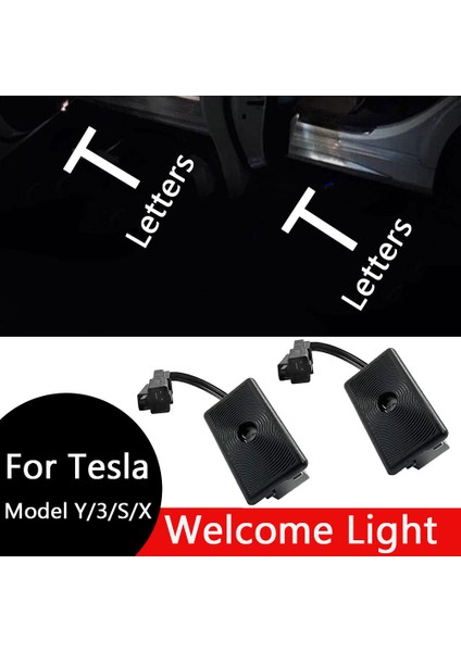 Tesla Model 3 Için Yüksekland Modely Su Birikintisi Işıkları Logo Modeli 3 ve Y Hoş Geldiniz Işık Kapı Işıkları Seti Kapı Basamağı Hayalet Işık Modeli Y/3/s/x (Yurt Dışından) fiyatları