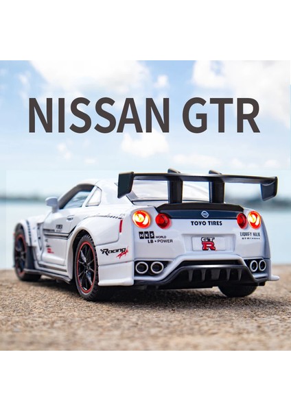 1:32 Nissan Gtr R35 Supercar Alaşım Araba Oyuncak Araba Metal Koleksiyon Model Araba Ses ve Işık Oyuncaklar Çocuklar Için (Yurt Dışından) fırsatları