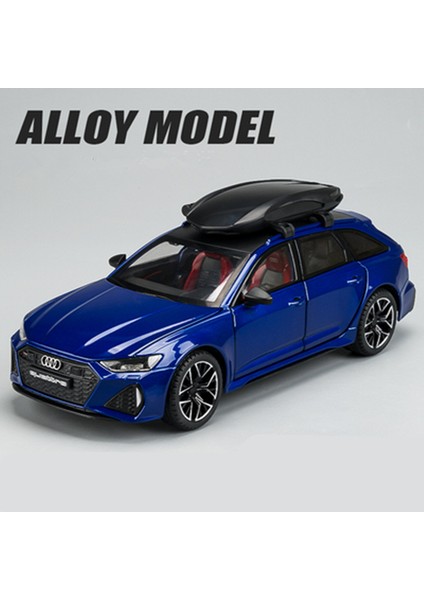 1/24 Audi Rs6 Avant Station Wagon Alaşım Araba Yarışı Modeli Döküm Metal Parça Spor Araba Araçlar Modeli Ses Işığı Çocuk Oyuncak Hediye (Yurt Dışından)