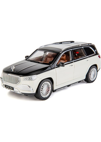 1:24 Maybach Gls GLS600 Alaşım Lüks Araba Modeli Simülasyon Döküm Metal Oyuncak Araçlar Araba Modeli Ses ve Işık Çocuk Oyuncak Hediye (Yurt Dışından)