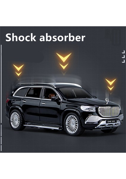 1:24 Maybach Gls GLS600 Alaşım Lüks Araba Modeli Simülasyon Döküm Metal Oyuncak Araçlar Araba Modeli Ses ve Işık Çocuk Oyuncak Hediye (Yurt Dışından) modelleri