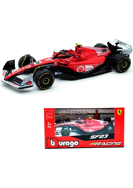 Bburago 1:43 2023 Ferrari SF23 Monza # 16 # 55 F1 Yarış Formülü Araba Statik Simülasyon Döküm Alaşım Model Araba (Yurt Dışından)
