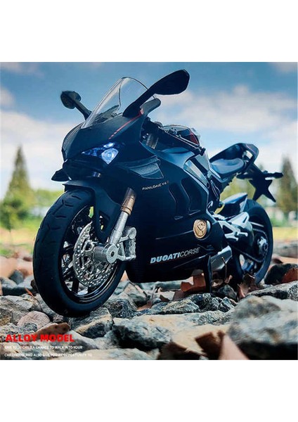 1/12 Ducati Panigale V4S Yarış Kros Motosiklet Modeli Simülasyon Alaşım Oyuncak Sokak Motosiklet Modeli Koleksiyonu Çocuklar Hediye (Yurt Dışından) modelleri